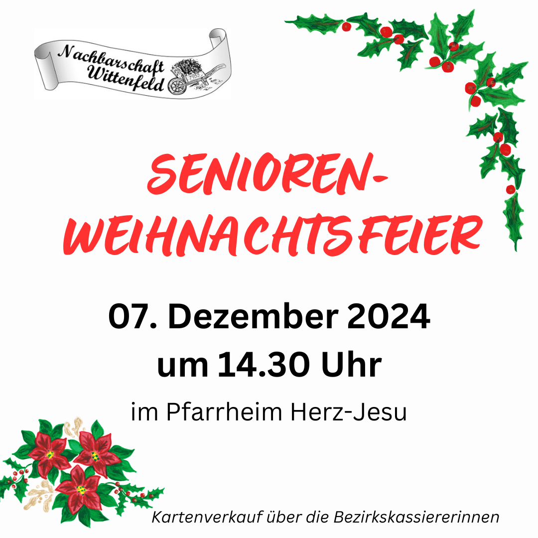 Seniorenweihnachtsfeier