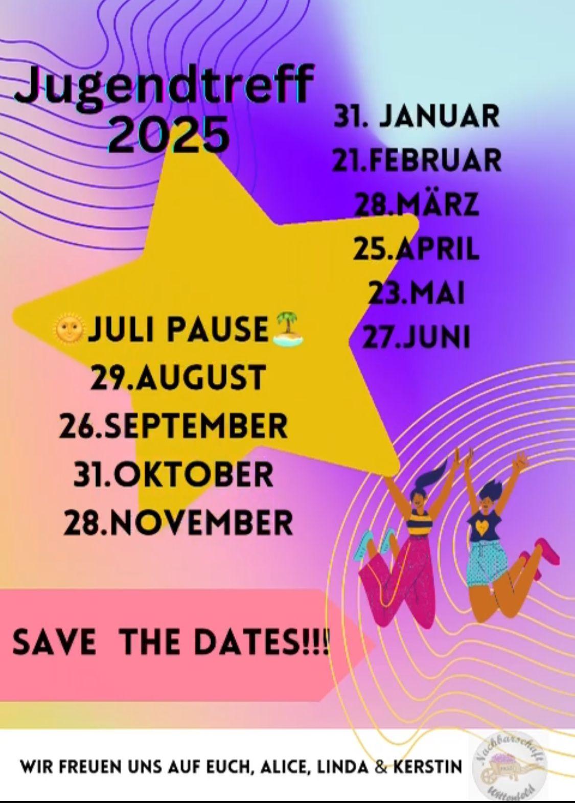 Wittenfelder Jugendtreff: save the dates for 2025