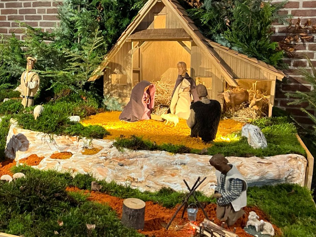 die Krippe ist aufgebaut